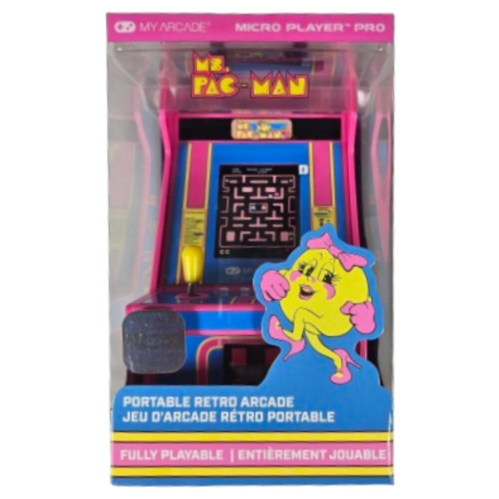 Ms. Pac-Man by My Arcade Micro Player Pro Portable Retro Arcade Game